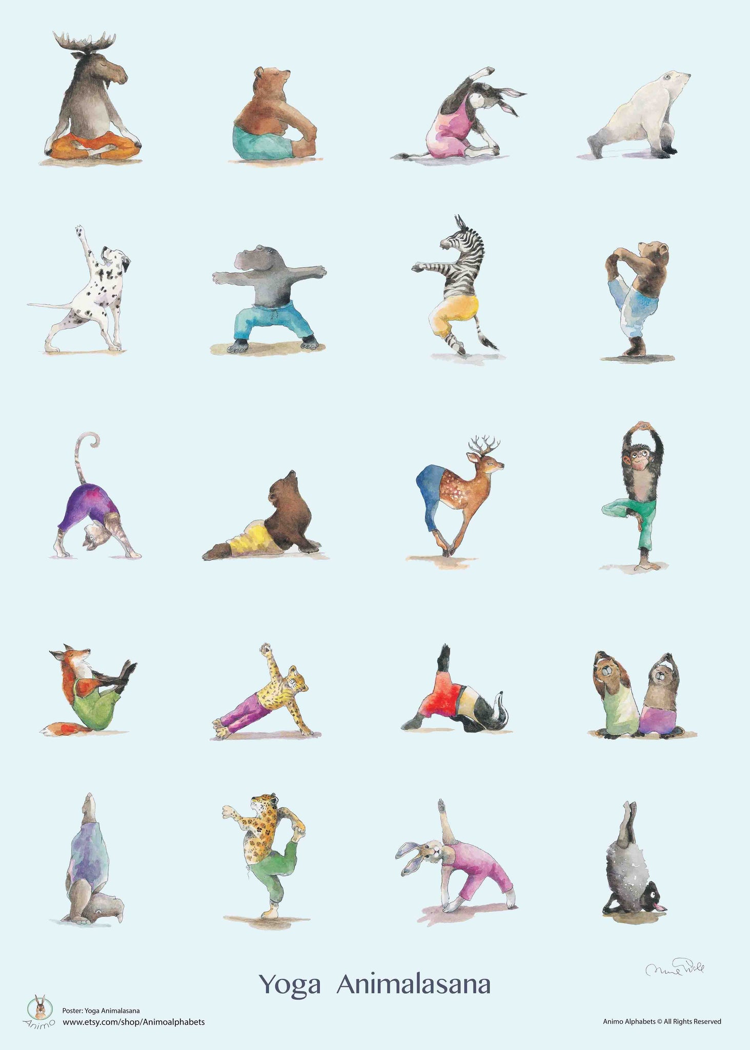 Animalasana Yoga poster
