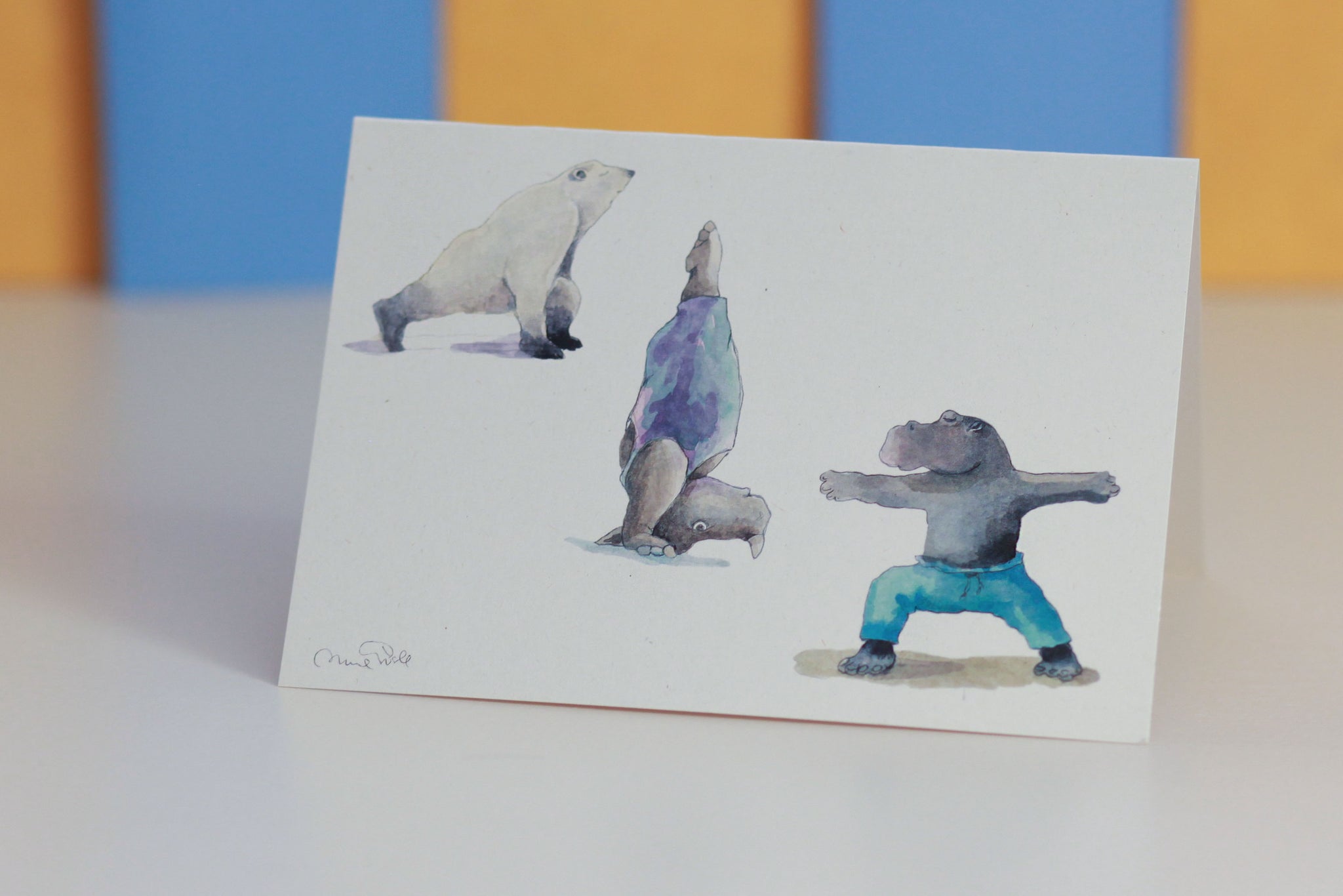 Big Guys Yoga Card