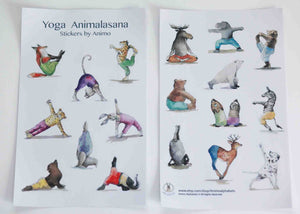 Yoga Animalsana Stickers
